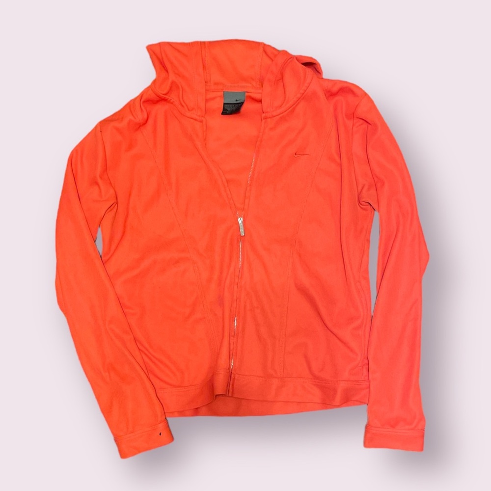 Coral colored Nike Zip Up